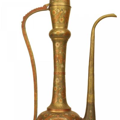 Moorish Style Brass Ewer