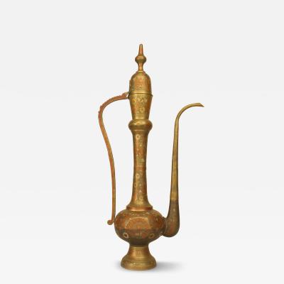 Moorish Style Brass Ewer