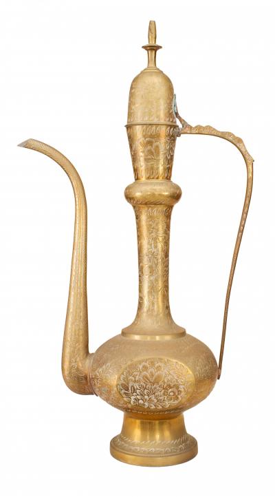 Moorish Style Brass Ewer