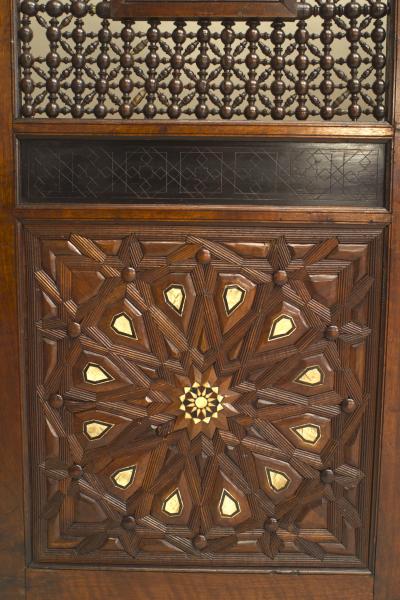 Moorish Teak 3 Fold Screen