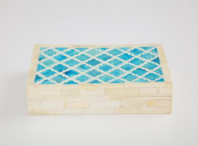 Moorish Turquoise Natural Bone Box