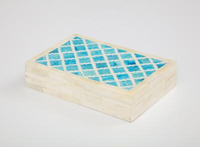 Moorish Turquoise Natural Bone Box