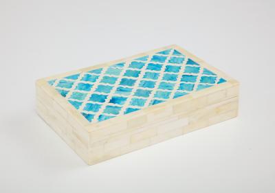 Moorish Turquoise Natural Bone Box