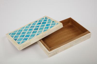 Moorish Turquoise Natural Bone Box
