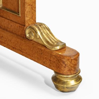 Morel and Seddon A Regency amboyna and gilt library table attributed to Seddon and Morel