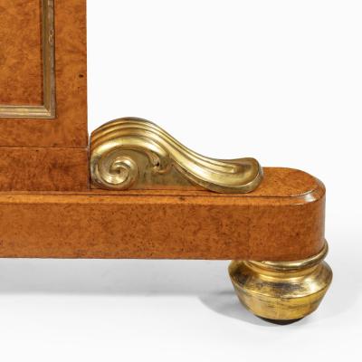 Morel and Seddon A Regency amboyna and gilt library table attributed to Seddon and Morel