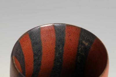 Morino Taimei Russet Black Vase 1980s