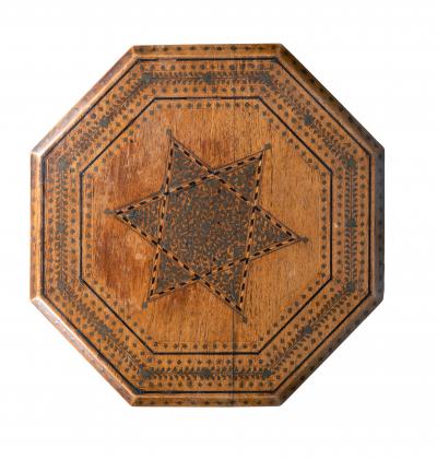 Moroccan Brass Inlaid Low Table