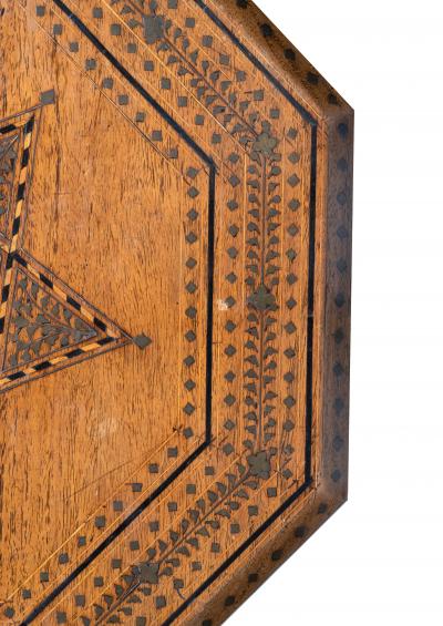 Moroccan Brass Inlaid Low Table