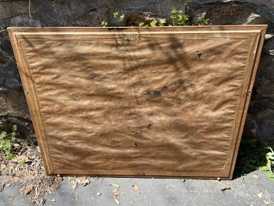 Morris Atkinson Blackburn MODERN VILLAGE PAINTING BY MORRIS ATKINSON BLACKBURN