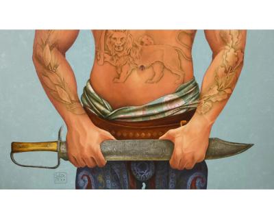 Morteza Pourhosseini Morteza Pourhosseini The Circus 15 Oil and Acrylic on Canvas