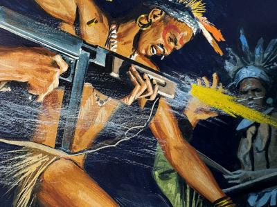 Morton Kunstler Night Attack Mens Magazine Action Sex and Violence