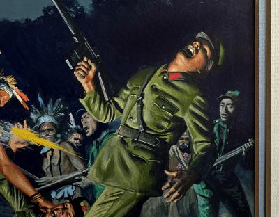 Morton Kunstler Night Attack Mens Magazine Action Sex and Violence