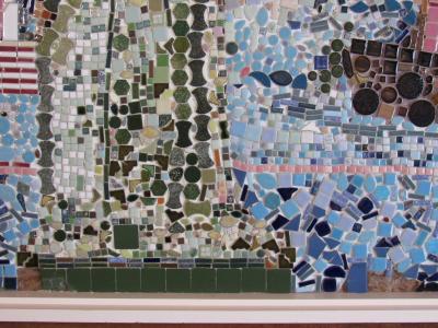 Mosaic Panel of The Bicentennial in New York Harbor 1978 4 by 8 feet