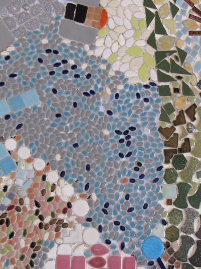 Mosaic Panel of The Bicentennial in New York Harbor 1978 4 by 8 feet