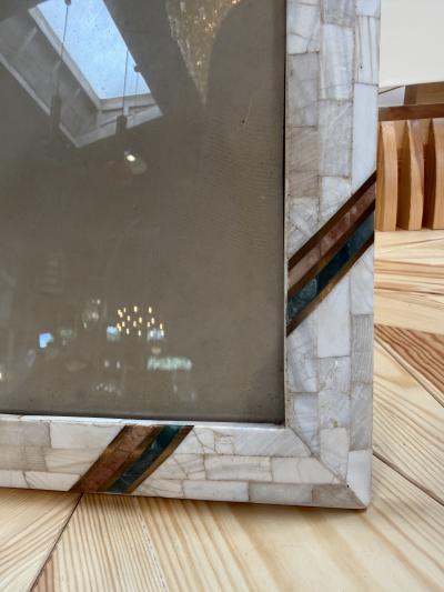 Mosaic Picture Frame with Turquoise Accents