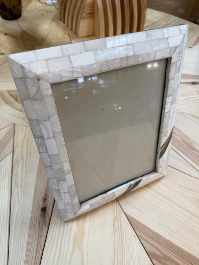 Mosaic Picture Frame with Turquoise Accents