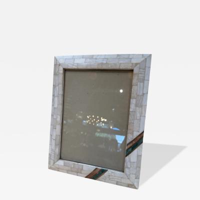 Mosaic Picture Frame with Turquoise Accents