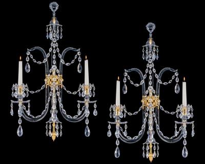 Moses Lafount A PAIR OF GEORGE III LAFOUNT WALL LIGHTS