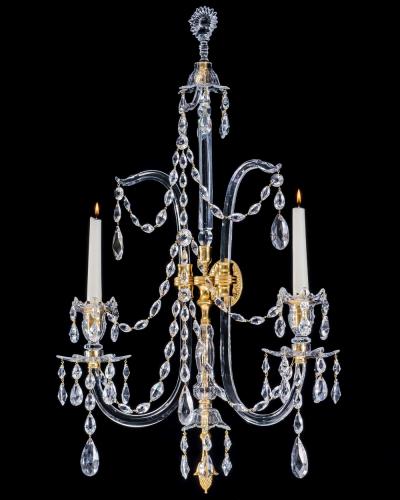 Moses Lafount A PAIR OF GEORGE III LAFOUNT WALL LIGHTS
