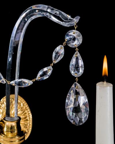Moses Lafount A PAIR OF GEORGE III LAFOUNT WALL LIGHTS