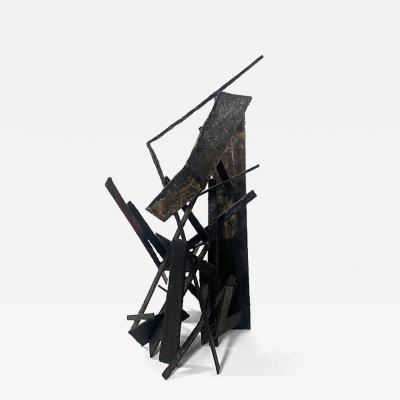Moshe Y American Modern Abstract Expressionist Mixed Media Sculpture Moshe Y