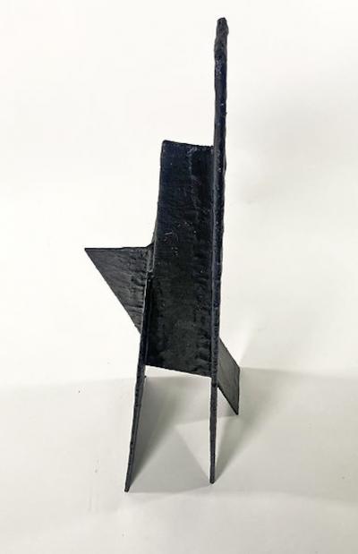 Moshe Y American Modern Abstract Expressionist Mixed Media Sculpture Moshe Y