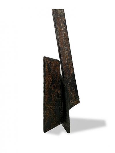 Moshe Y American Modern Abstract Expressionist Mixed Media Sculpture Moshe Y