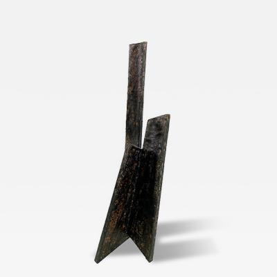 Moshe Y American Modern Abstract Expressionist Mixed Media Sculpture Moshe Y