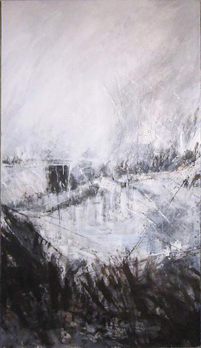 Moshe Y American Modern Abstract Expressionist Mixed Media Triptych Moshe Y