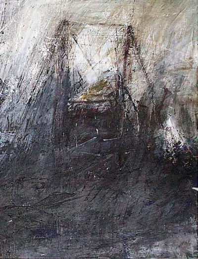 Moshe Y American Modern Abstract Expressionist Mixed media on canvas Moshe Y