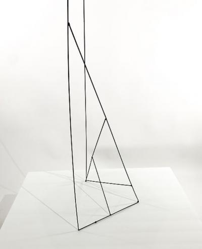 Moshe Y American Modern Abstract Expressionist Wire Sculpture Moshe Y
