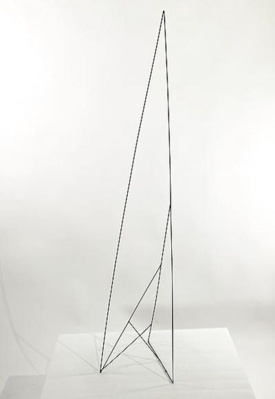 Moshe Y American Modern Abstract Expressionist Wire Sculpture Moshe Y