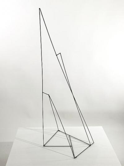Moshe Y American Modern Abstract Expressionist Wire Sculpture Moshe Y