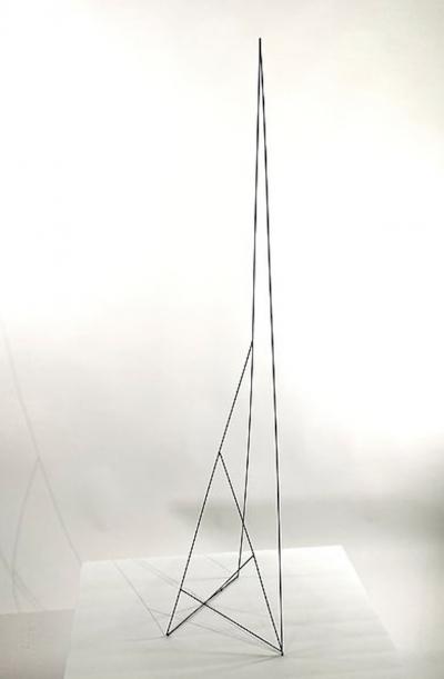 Moshe Y American Modern Abstract Expressionist Wire Sculpture Moshe Y