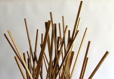Moshe Y American Modern Abstract Expressionist Wood Sculpture Moshe Y
