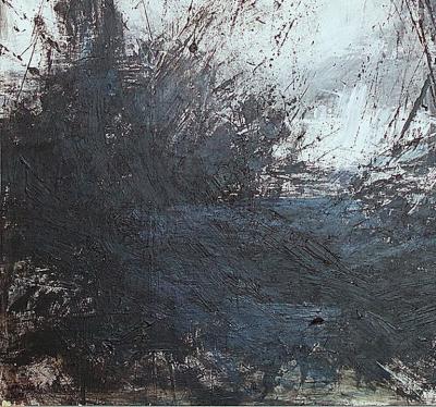 Moshe Y American Modern Abstract Mixed Media on Canvas Moshe Y