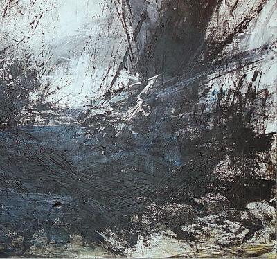 Moshe Y American Modern Abstract Mixed Media on Canvas Moshe Y