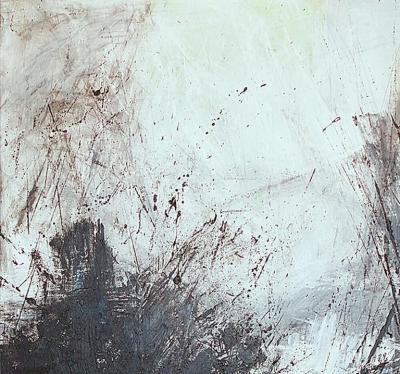 Moshe Y American Modern Abstract Mixed Media on Canvas Moshe Y