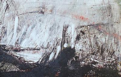 Moshe Y American Modern Abstract Mixed Media on Canvas Moshe Y