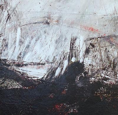 Moshe Y American Modern Abstract Mixed Media on Canvas Moshe Y