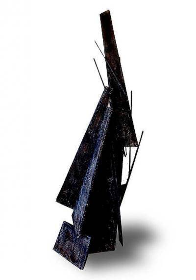 Moshe Y American Modern Fiberglass Acrylic Abstract Expressionist Sculpture Moshe Y
