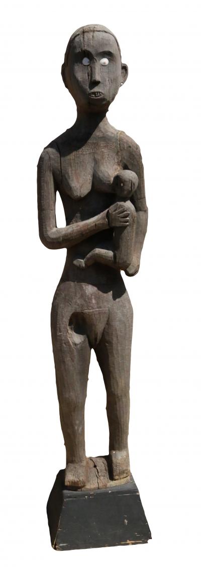 Mother and Child from Hampatong Ngaju Dayak Benu aq Central Kalimantan Borneo