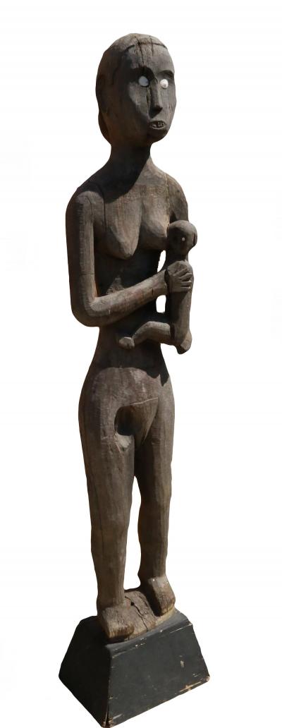 Mother and Child from Hampatong Ngaju Dayak Benu aq Central Kalimantan Borneo