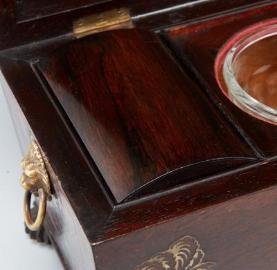 Mother of Pearl Inlaid William IV Tea Caddy