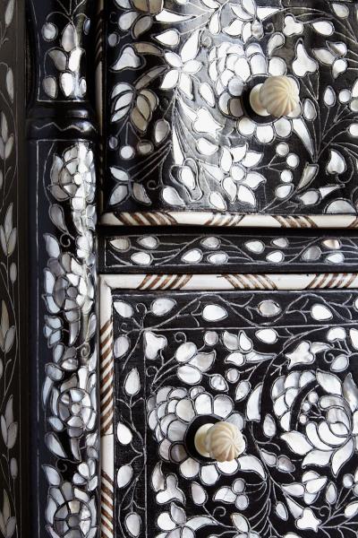 Mother of pearl side cabinet