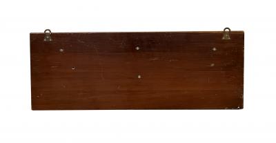 Mounted Half Hull Wooden Boat Builders Model of a Sloop