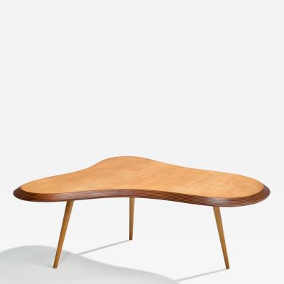 Moveis Cimo Coffee Table in Pau Marfim Brazil 1950s