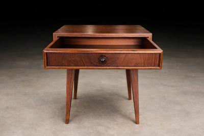 Moveis Teperman Brazilian Modern Pair of Imbuia wood Nightstands by Teperman Brazil