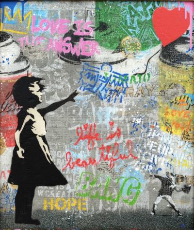 Mr Brainwash Balloon Girl